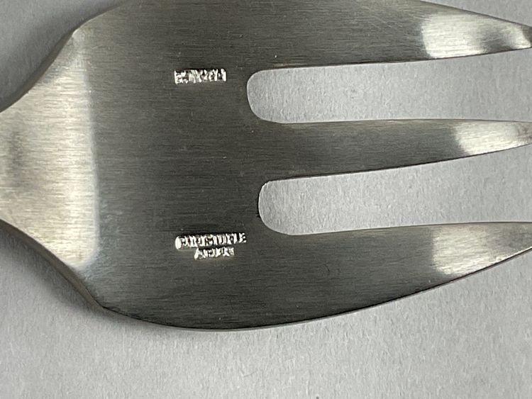 Twelve SIGMA oyster forks in Christofle steel