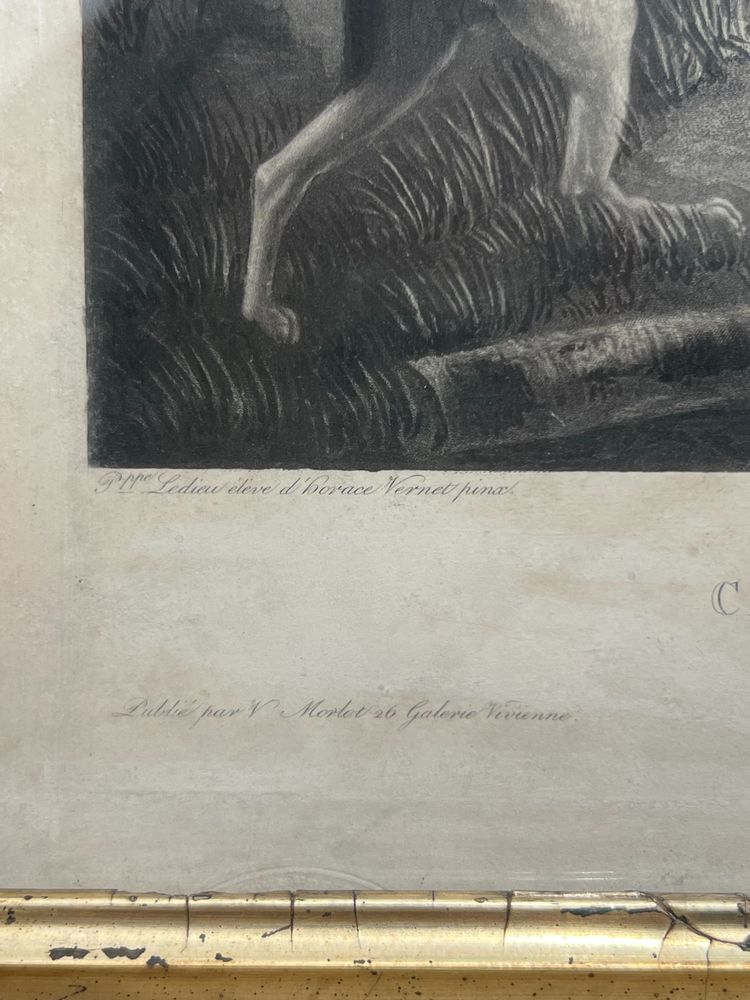 Pair of engravings, Duck and Pheasant Hunting, Philippe Ledieu, About 1840