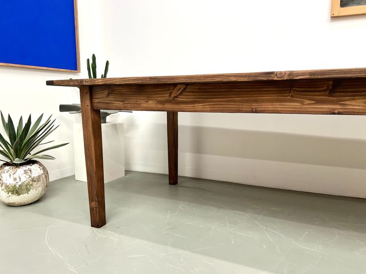 Large pine farm table from the 70s