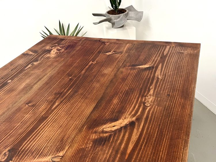Large pine farm table from the 70s