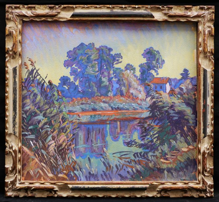 Henri FRICKER, Il mulino sul Loing