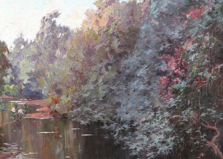 Eugène François Adolphe DESHAYES, River in Algeria
