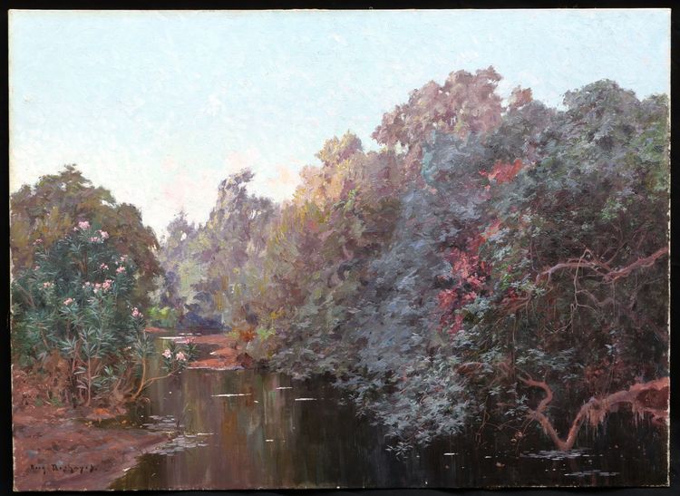 Eugène François Adolphe DESHAYES, River in Algeria