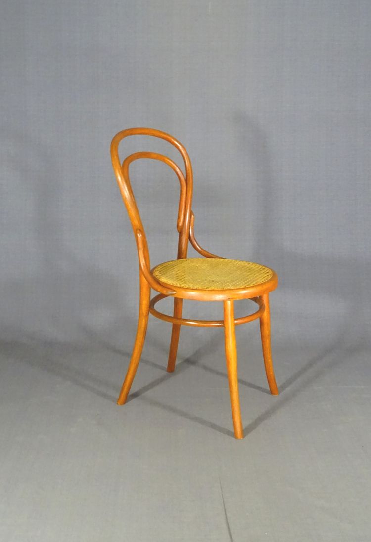 2 sedie da bistrot Hofmann N°14 con bastoni No Thonet