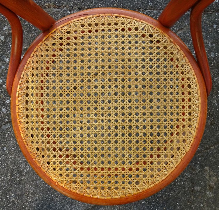 2 sedie da bistrot Hofmann N°14 con bastoni No Thonet