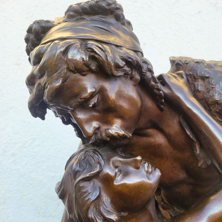 H Plé (1853-1922), Siot Decauville, Les Gaulois, Large Bronze Signed, Late 19th century