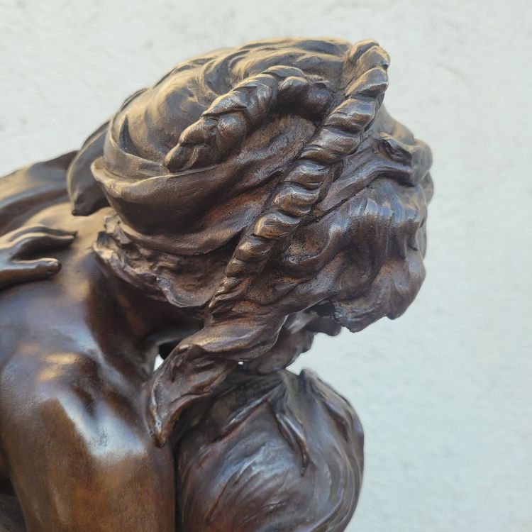 H Plé (1853-1922), Siot Decauville, Les Gaulois, Large Bronze Signed, Late 19th century