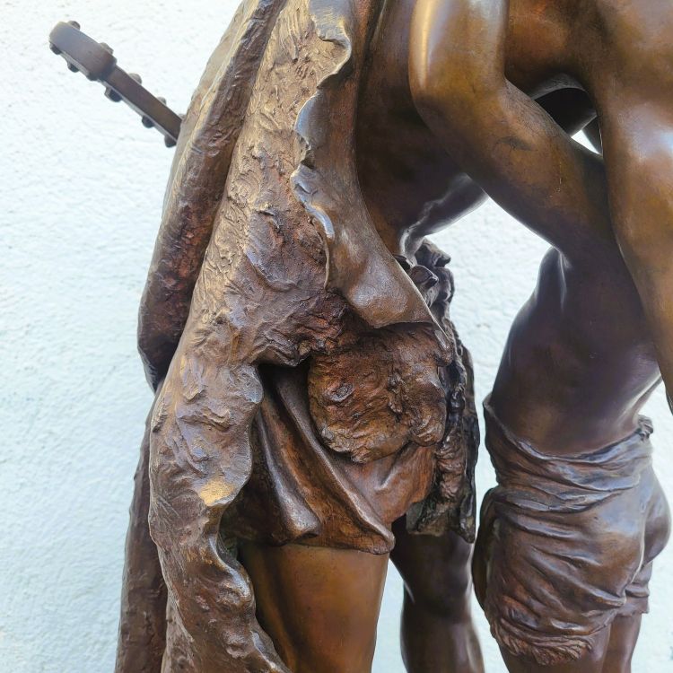H Plé (1853-1922), Siot Decauville, Les Gaulois, Large Bronze Signed, Late 19th century