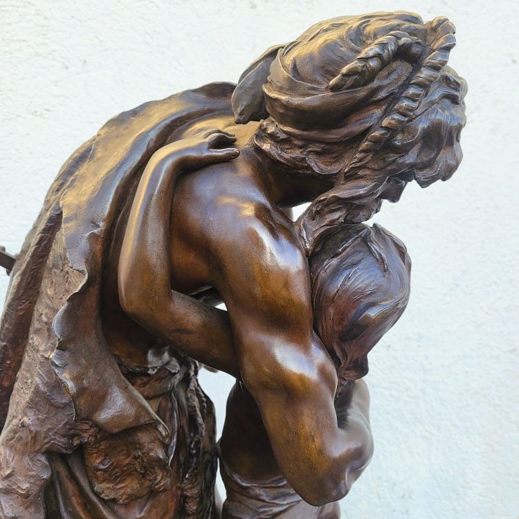 H Plé (1853-1922), Siot Decauville, Les Gaulois, Large Bronze Signed, Late 19th century