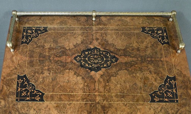 Meuble à Musique en ronce de Noyer, style Charles X – 2ème partie XIXe