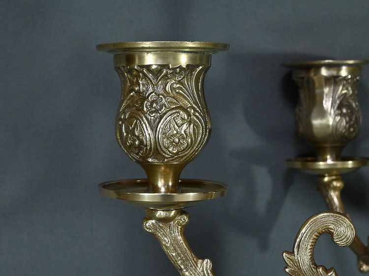 Large Bronze Candelabra, Louis XVI style - Late 19th century