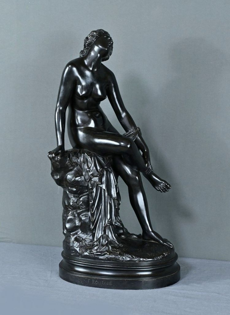 Bronze "Eurydice" by F. Roubaud - Mid-19th century