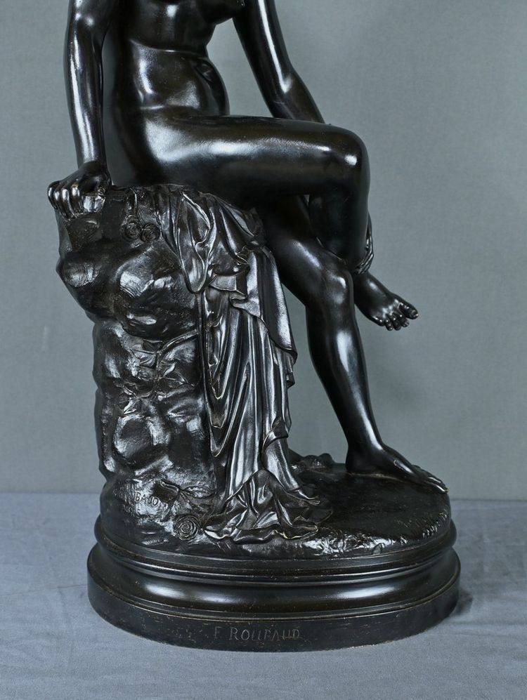 Bronze "Eurydice" by F. Roubaud - Mid-19th century