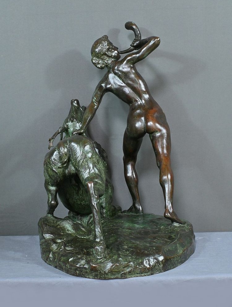 Importante bronzo "Diana cacciatrice" di J. Geleyn - Inizio XX secolo