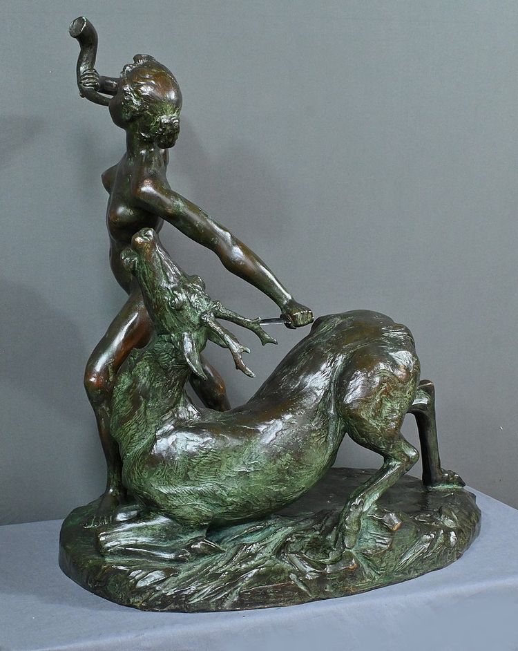 Importante bronzo "Diana cacciatrice" di J. Geleyn - Inizio XX secolo