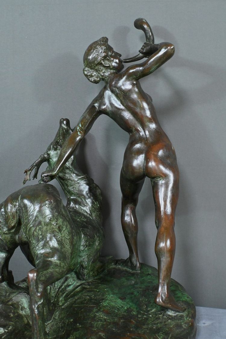 Importante bronzo "Diana cacciatrice" di J. Geleyn - Inizio XX secolo