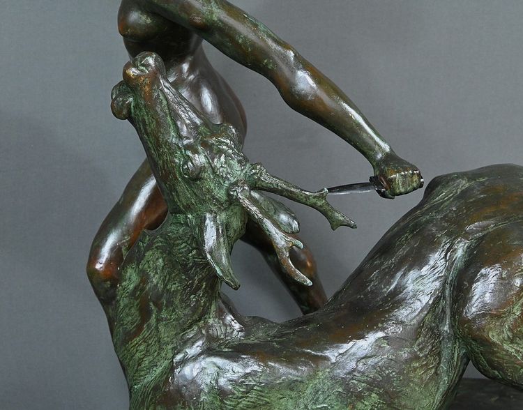 Importante bronzo "Diana cacciatrice" di J. Geleyn - Inizio XX secolo