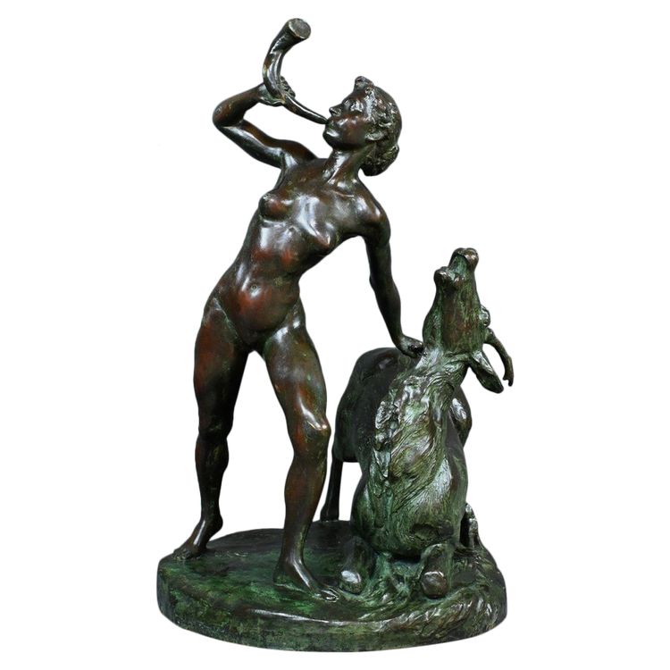 Importante bronzo "Diana cacciatrice" di J. Geleyn - Inizio XX secolo