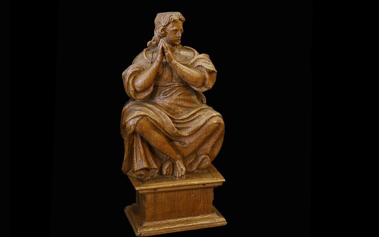 Paar Holzstatuen, 18. Jahrhundert