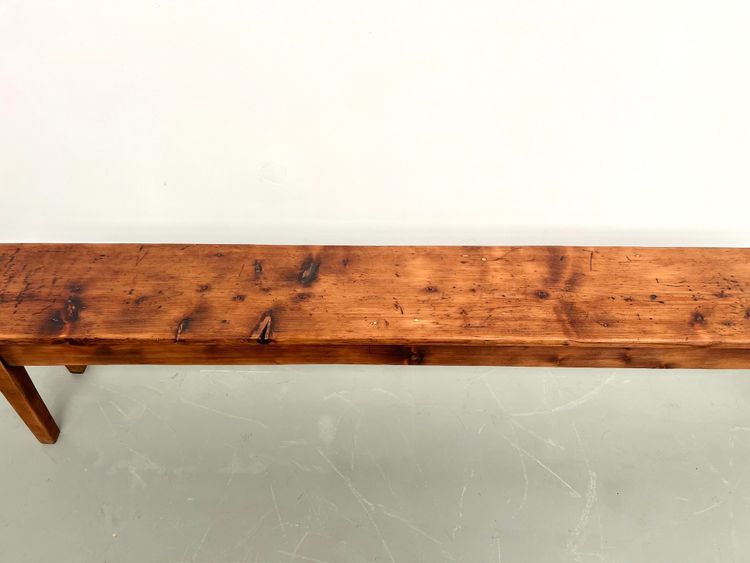 Banc de ferme en pin des années 50