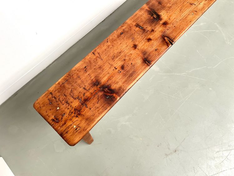 Banc de ferme en pin des années 50