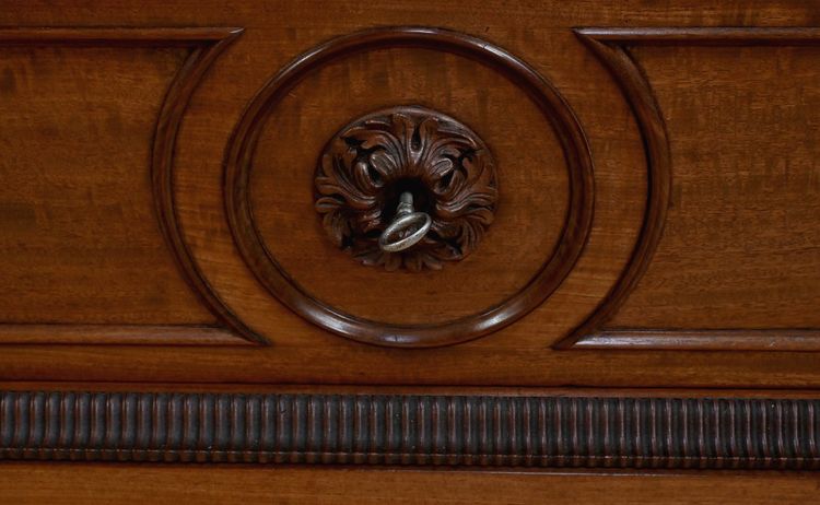 Armoire à Glace in mogano fiammato, stile rinascimentale - Fine del XIX secolo