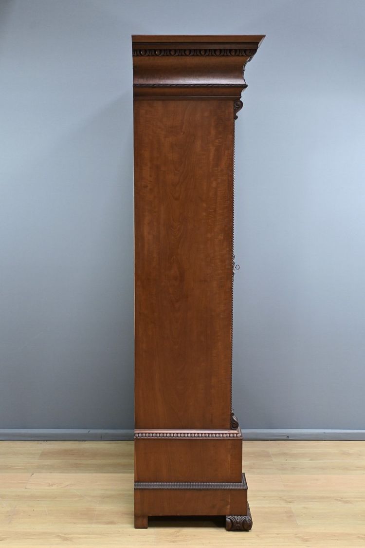 Armoire à Glace in mogano fiammato, stile rinascimentale - Fine del XIX secolo