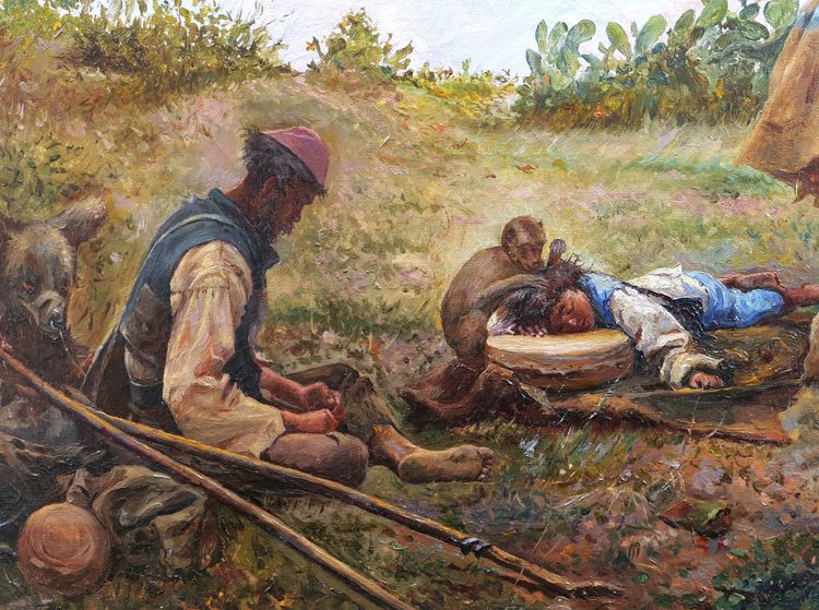 Dopo Joaquín ARAUJO y RUANO , fine XIX secolo ¡Donde iremos! (Bosnios)