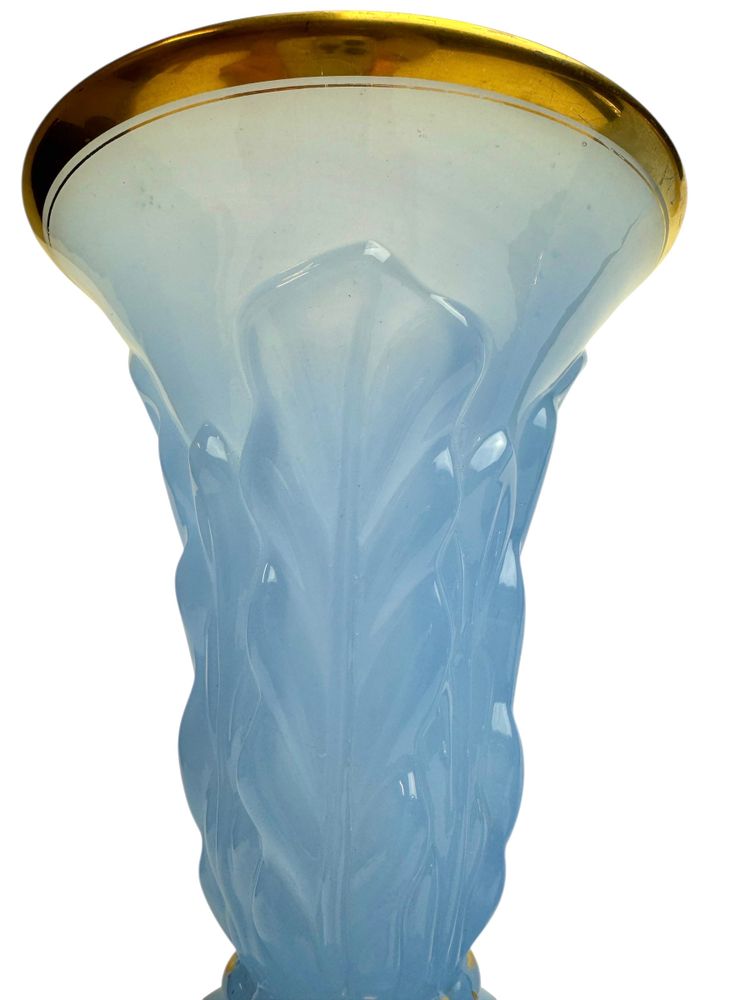 Baccarat - Pair Of Opaline Vases