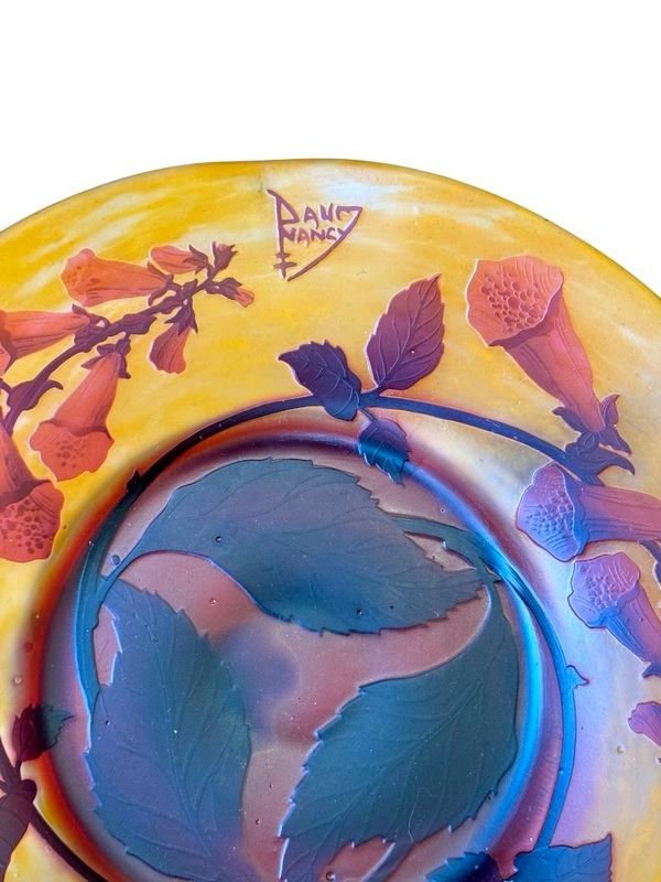 Daum Nancy Coupe Art nouveau "Digitales"