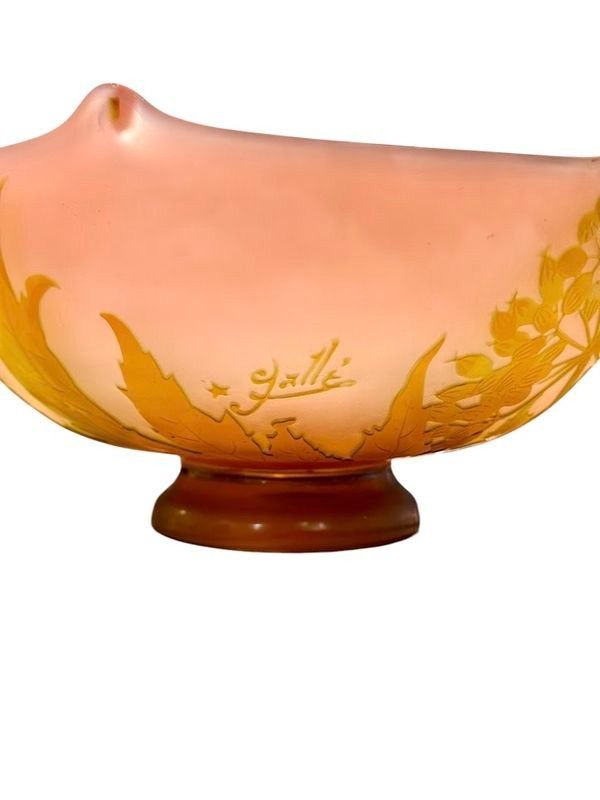 Tazza Emile Gallé "Ombelles" in stile Art Nouveau
