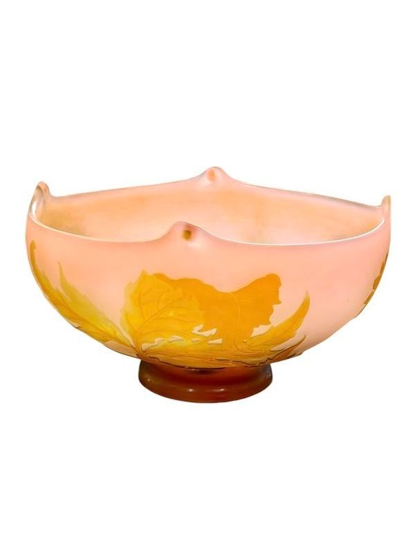 Tazza Emile Gallé "Ombelles" in stile Art Nouveau