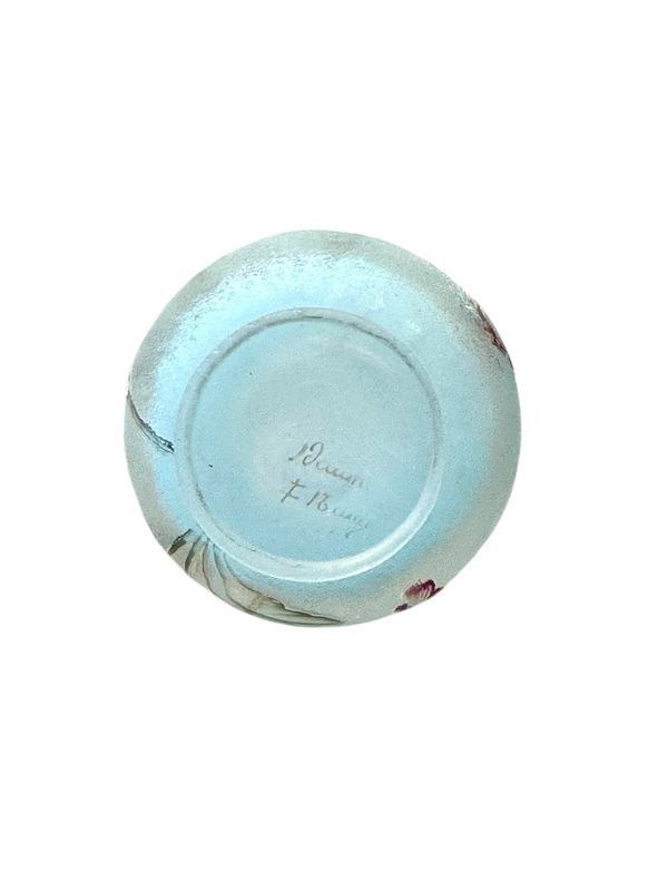 Vaso Daum Nancy Parlant Art Nouveau "Aux Pensées