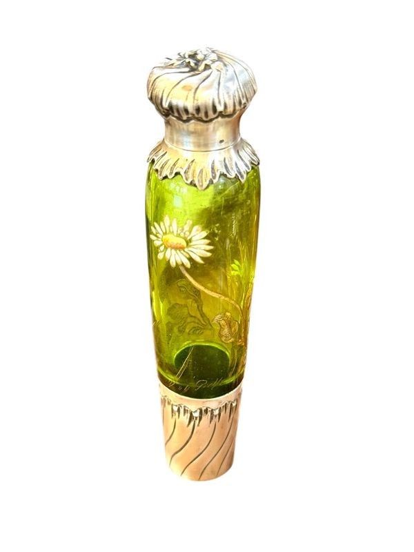 Emile Gallé Flacon à Sel art Nouveau "Marguerites"