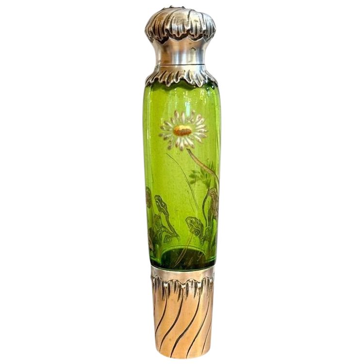 Emile Gallé Flacon à Sel art Nouveau "Marguerites"