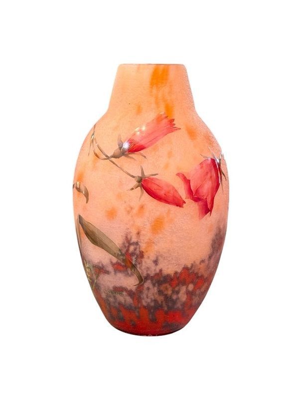 Vaso Daum Nancy Art Nouveau "Aux Campanules