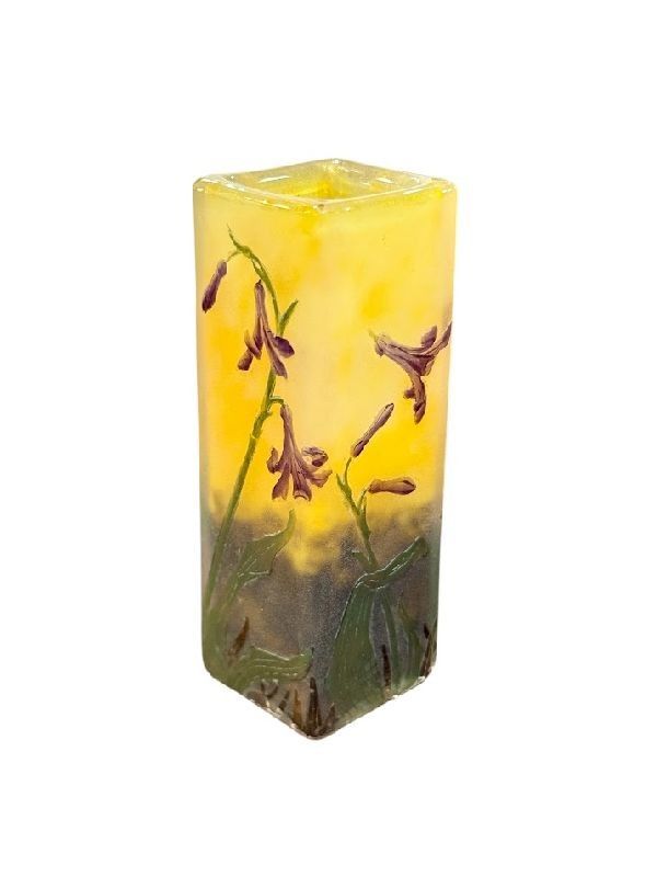 Vaso Daum Nancy Art Nouveau "Jacinthes