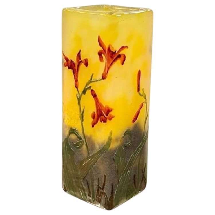 Vaso Daum Nancy Art Nouveau "Jacinthes
