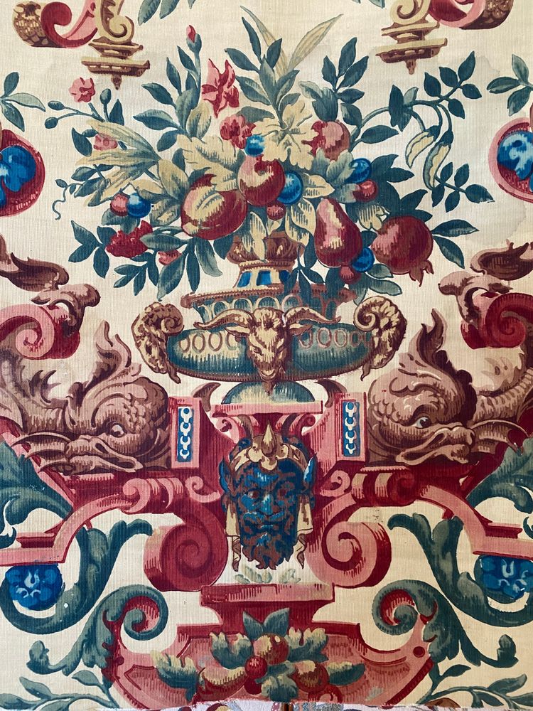 Coupon di tessuto d'epoca Napoleone III