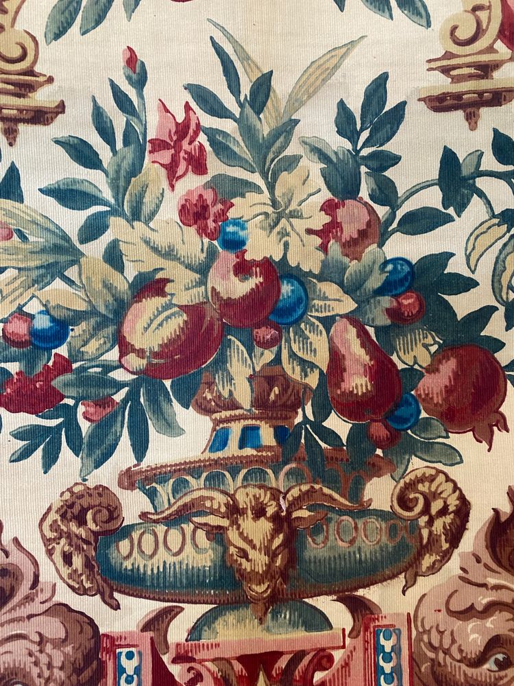 Coupon di tessuto d'epoca Napoleone III