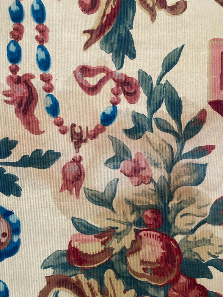 Coupon di tessuto d'epoca Napoleone III