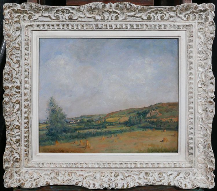 Eugène-Paul ULLMAN 1877-1953 Paesaggio della Bretagna, Paimpol? dipinto, 1940