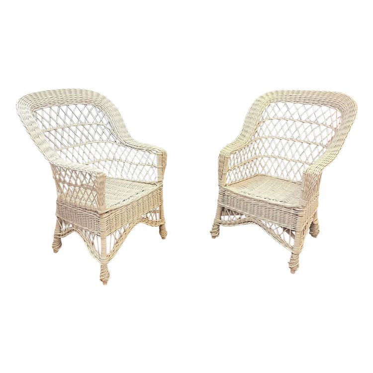  Ensemble De 10 Fauteuils De Véranda En Rotin Circa 1970/1980 Tres Bon état d'Usage 