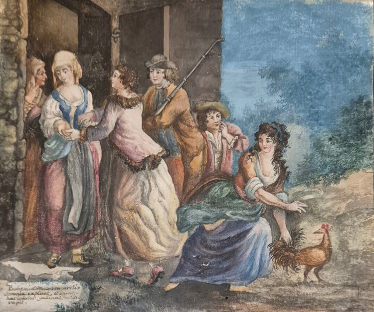 The Bohemians of the French school of the 18th century