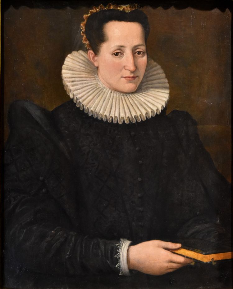 Santi Di Tito (Sansepolcro 1536 - Florence 1603) Portrait De Noble Dame Avec Un Livre