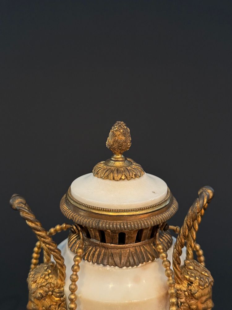 Pair of large Louis XVI period incense burners.