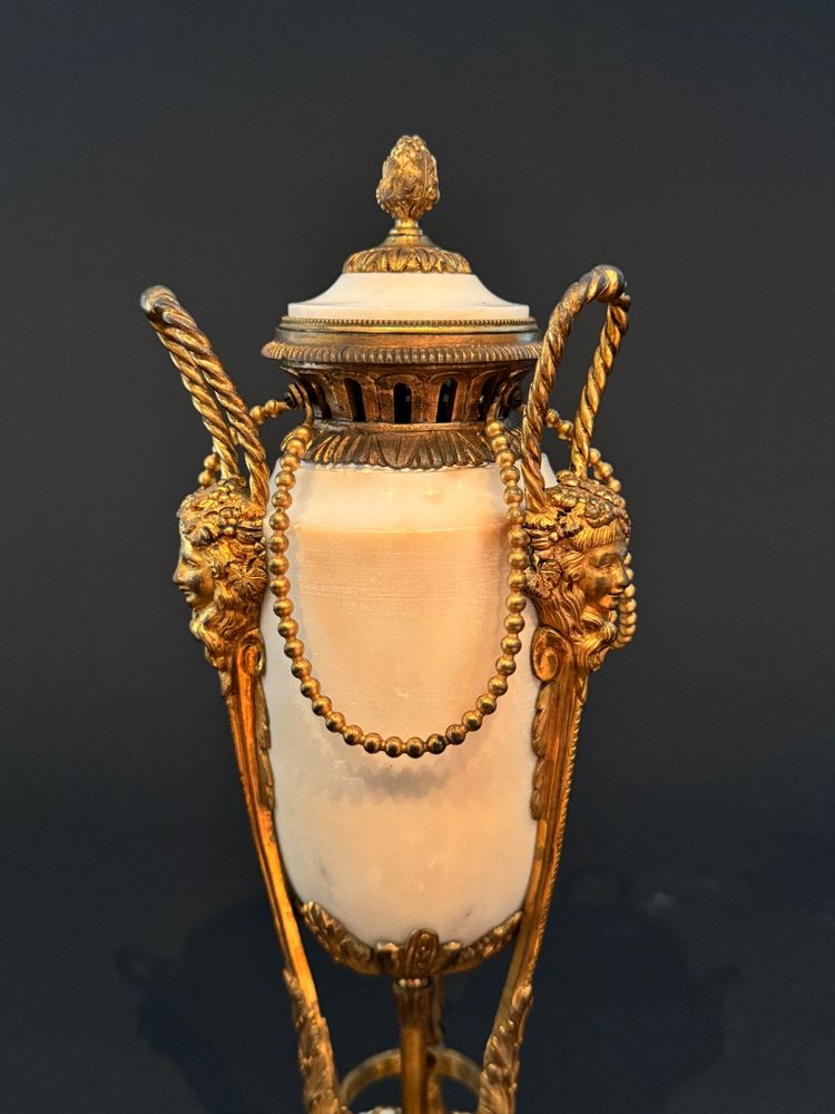 Pair of large Louis XVI period incense burners.