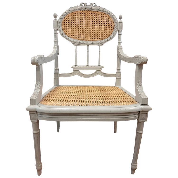 Fauteuil Canné Style Louis XVI - Fin XVIIIème