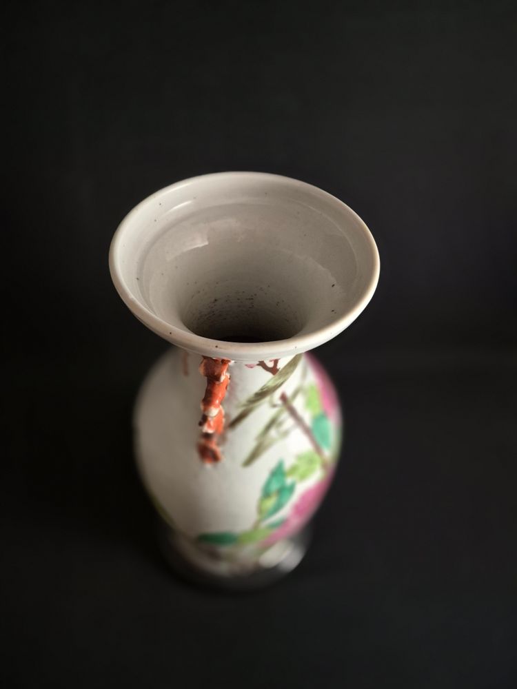 Vaso in porcellana cinese, fine del XIX secolo