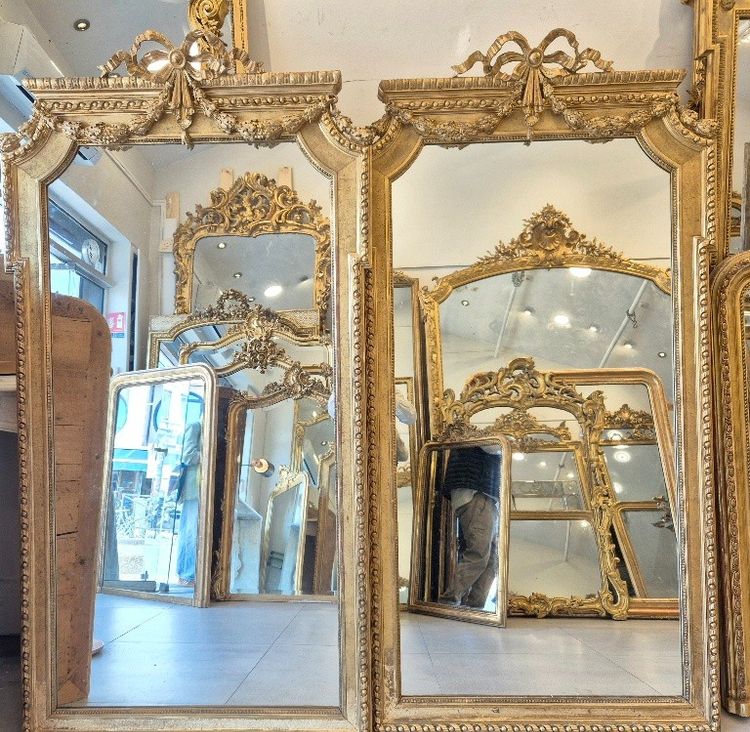Paire de miroirs Napoléon III   105*198CM